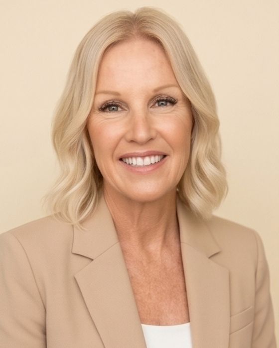 Studio headshot, blazer