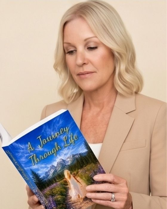 Stephanie with her book